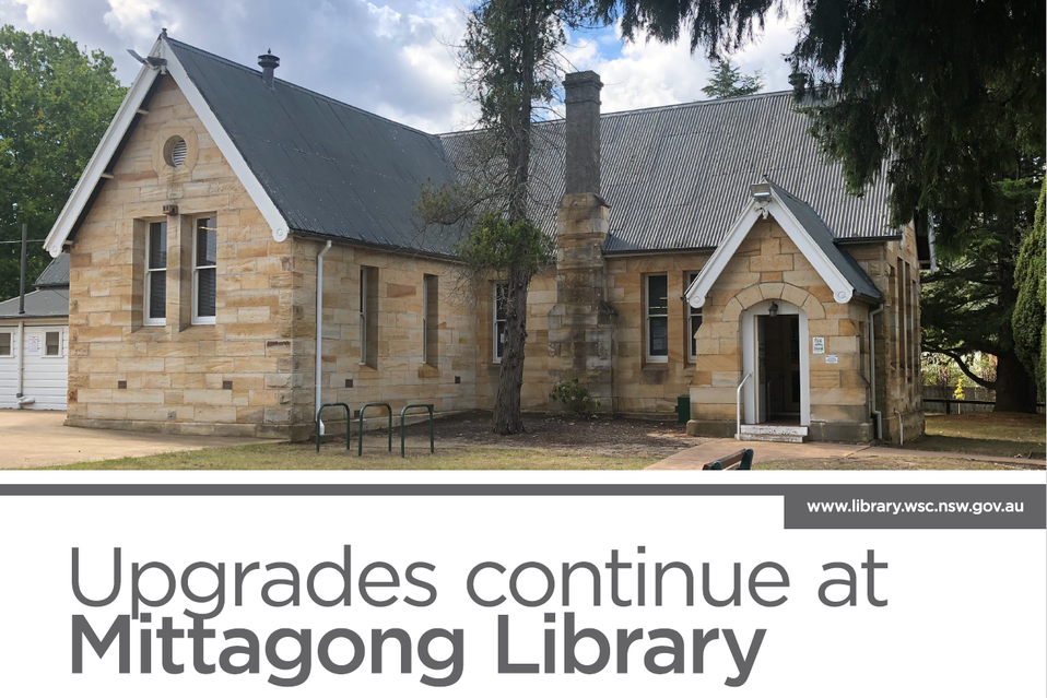 Upgrades continue at Mittagong Library from 2 Septemeber 2019